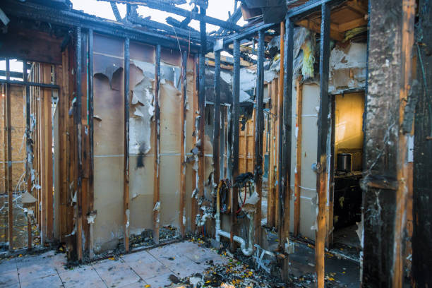 Professional Fire Damage Assessment technician working in Somerville, TX
